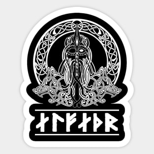 Odin, Ravens and Wolves Sticker